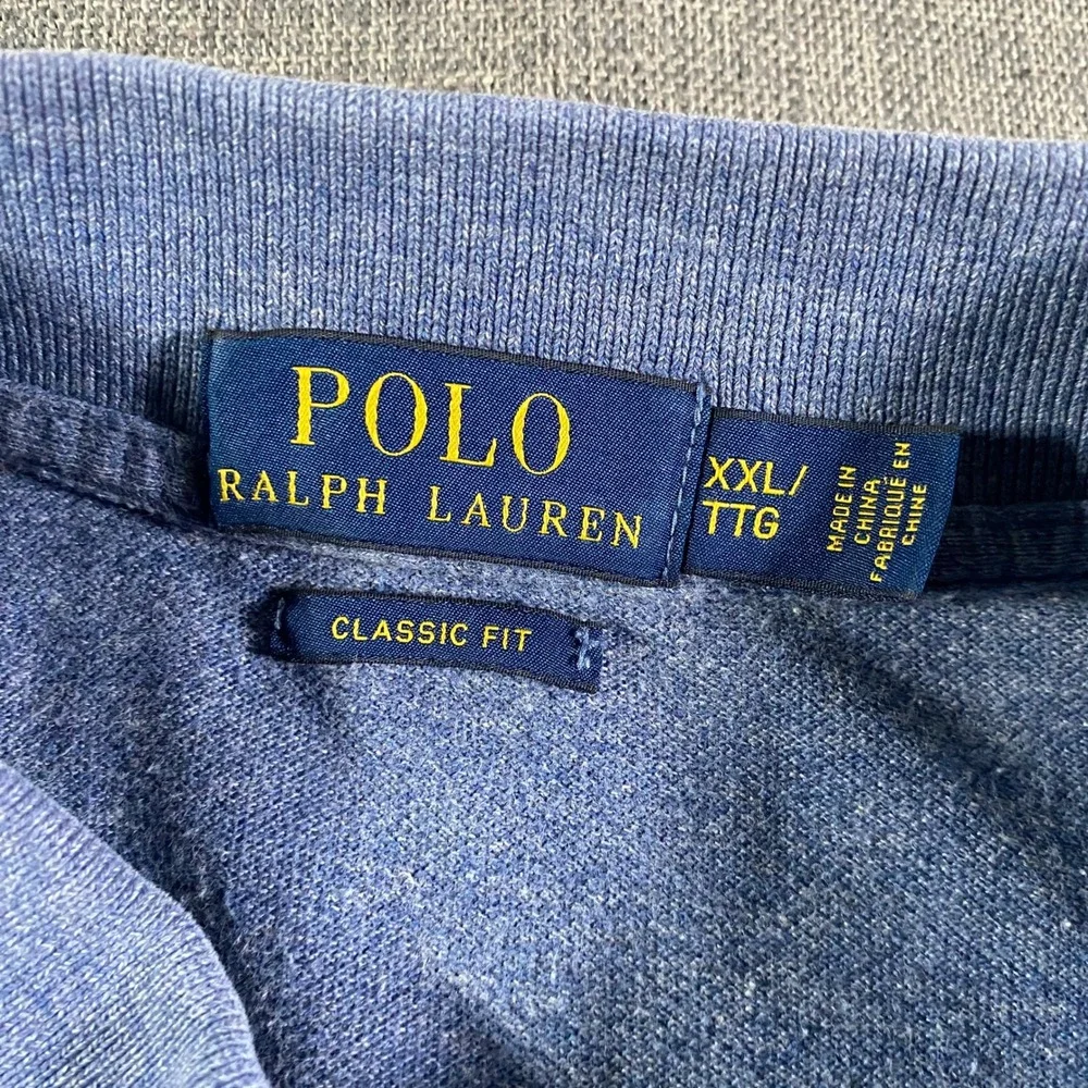 Ralph‎ Lauren Polo Shirt Mens XXL Blue Classic Fit Short Sleeve Embroidered Pony